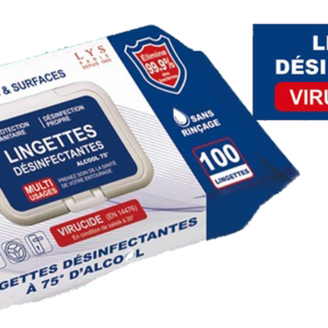 Lingettes désinfectantes virucides bactéricides